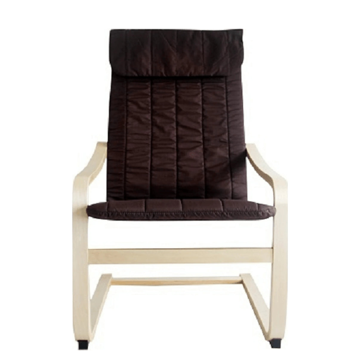 Scaun gradina TORSTEN, maro/bej, material sintetic/lemn de mesteacan, 59x73x99 cm