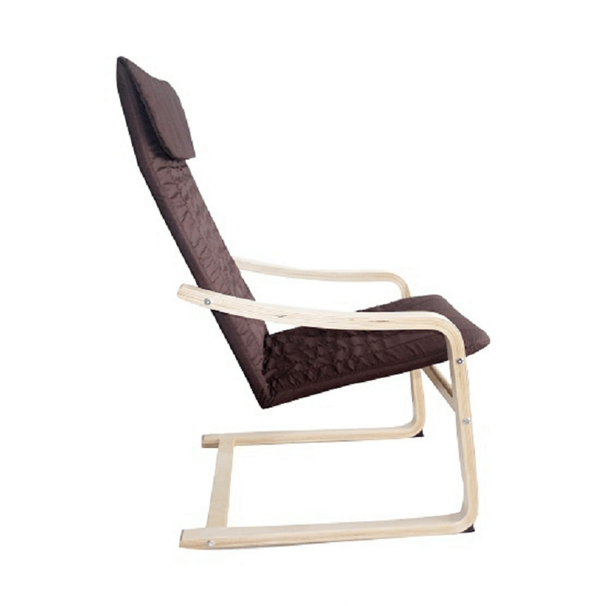 Scaun gradina TORSTEN, maro/bej, material sintetic/lemn de mesteacan, 59x73x99 cm
