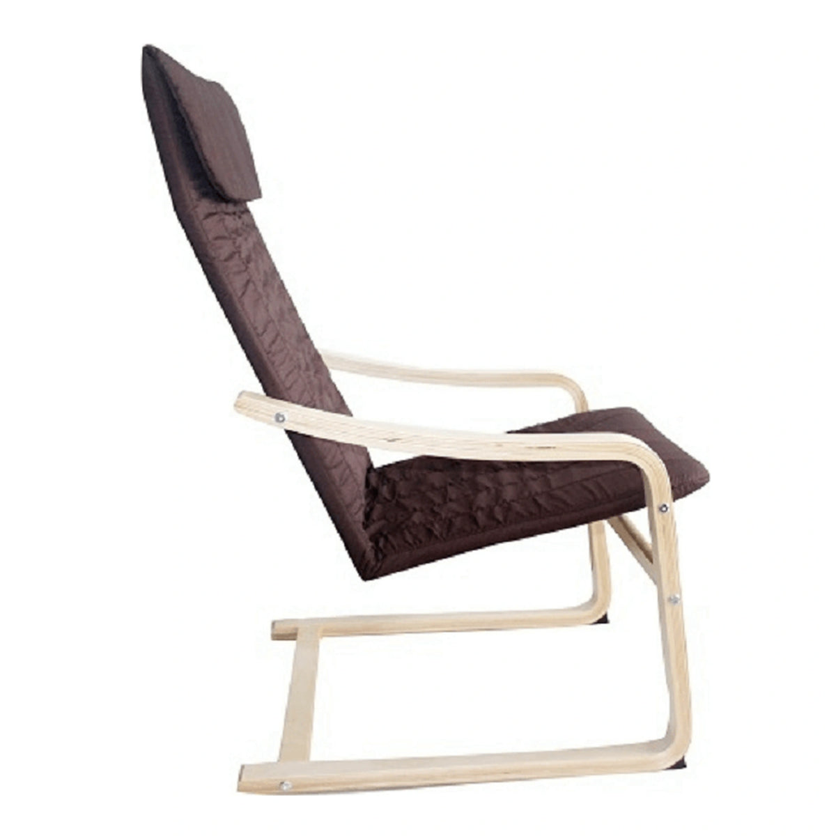 Scaun gradina TORSTEN, maro/bej, material sintetic/lemn de mesteacan, 59x73x99 cm