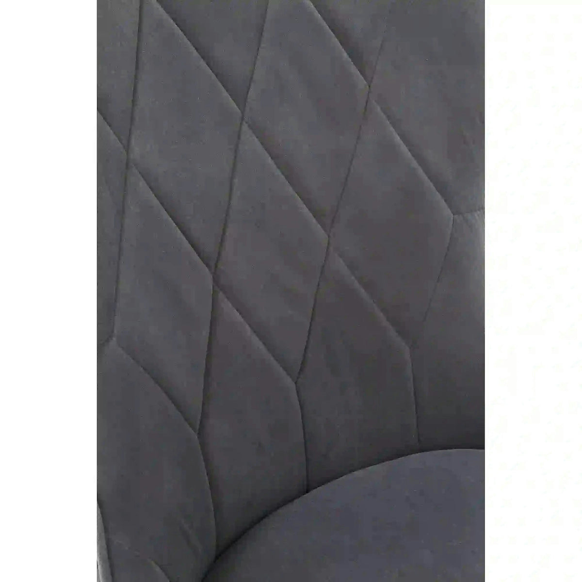 Scaun gri inchis K366, stofa catifelata/metal, 52x58x92 cm