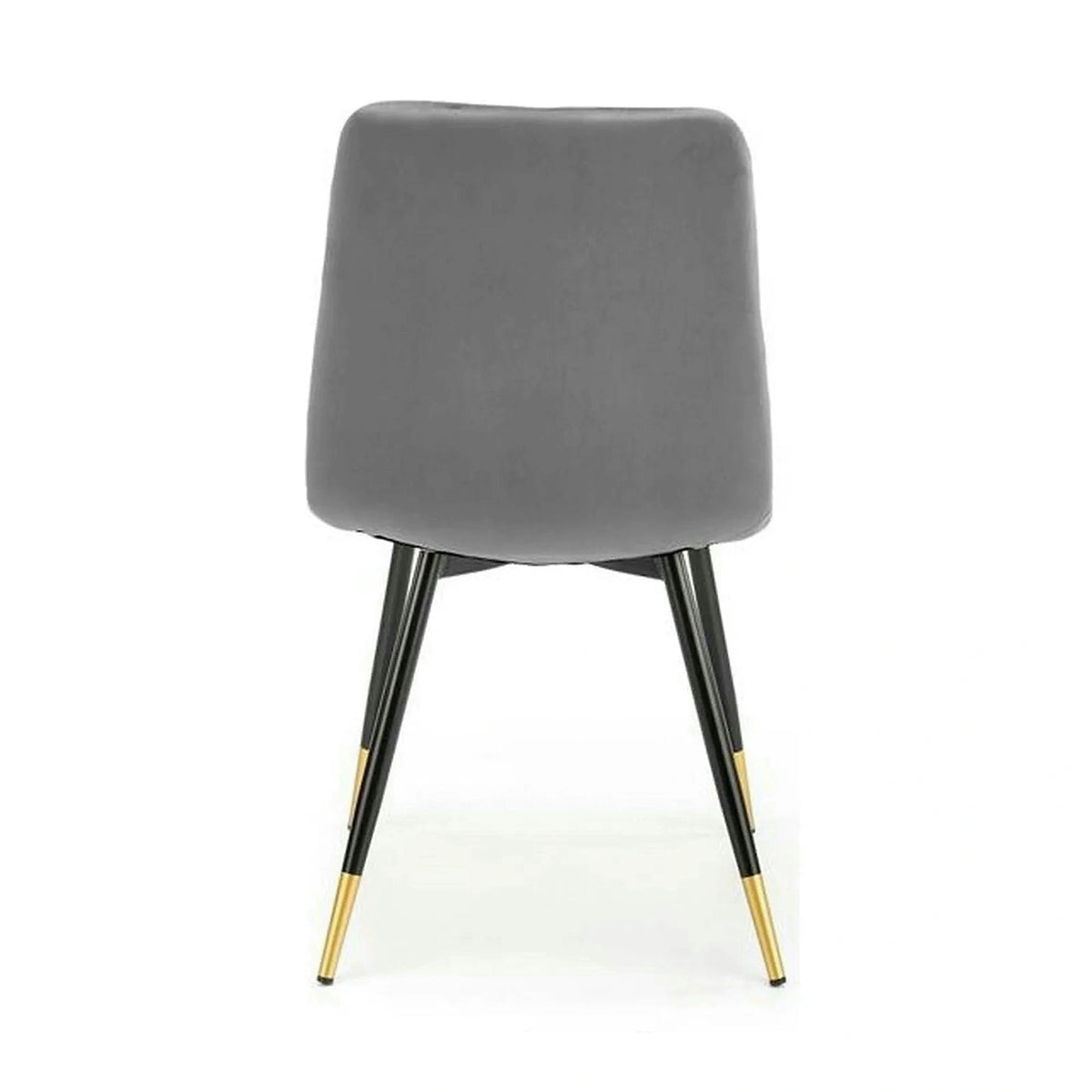 Scaun gri inchis K438, stofa catifelata/metal, 45x50x86 cm