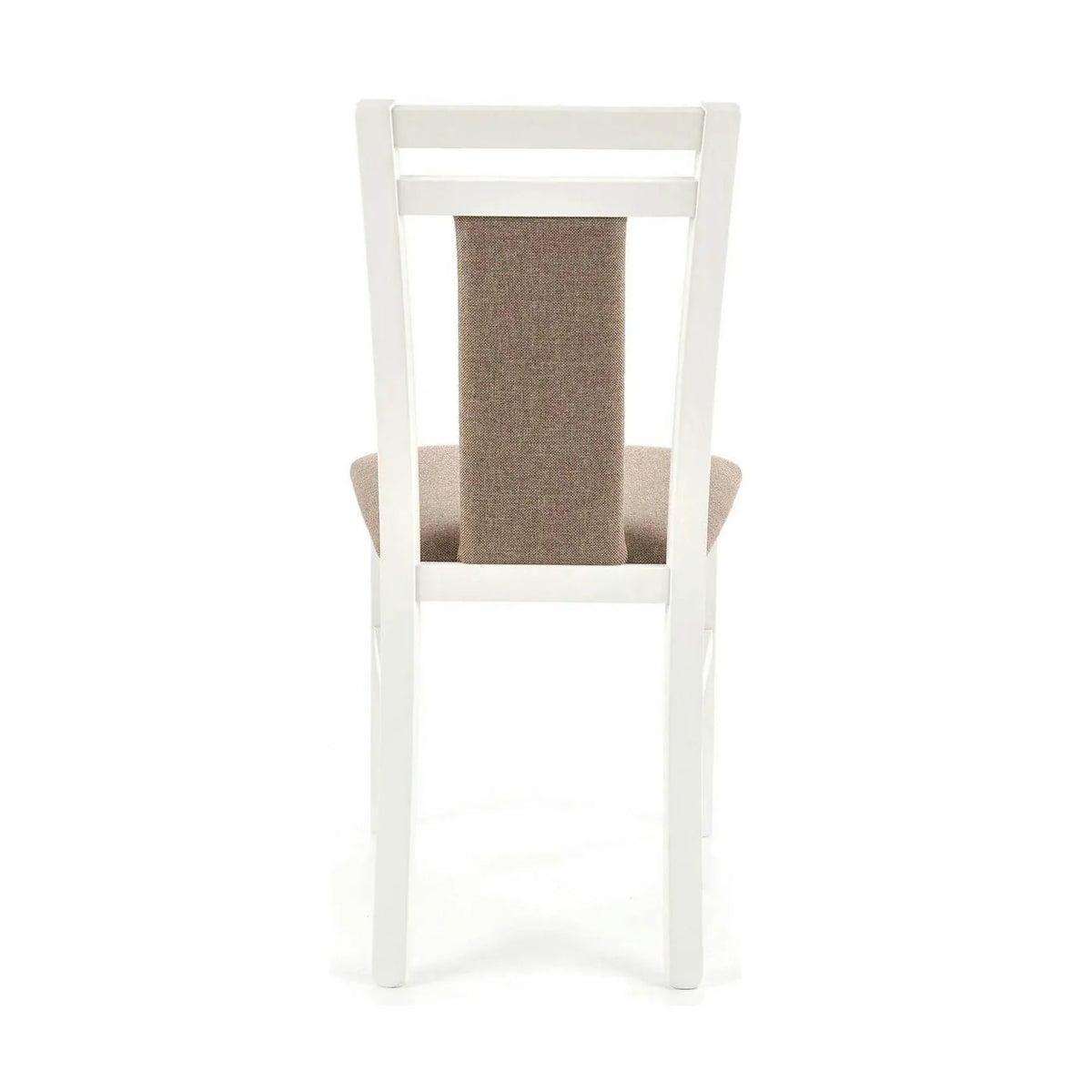 Scaun HUBERT 8, bej/alb, stofa clasica/lemn de fag, 45x51x90 cm