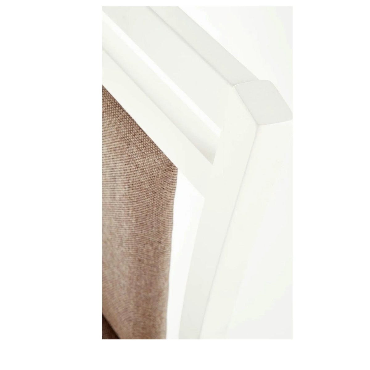 Scaun HUBERT 8, bej/alb, stofa clasica/lemn de fag, 45x51x90 cm