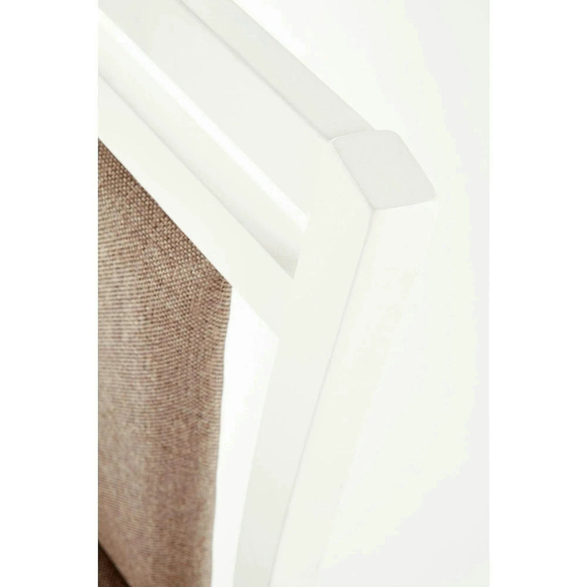 Scaun HUBERT 8, bej/alb, stofa clasica/lemn de fag, 45x51x90 cm