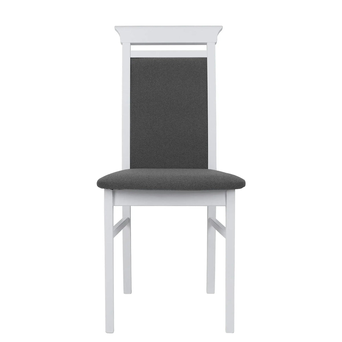 Scaun IDENTO, gri/alb, stofa/lemn, 44x57x95 cm