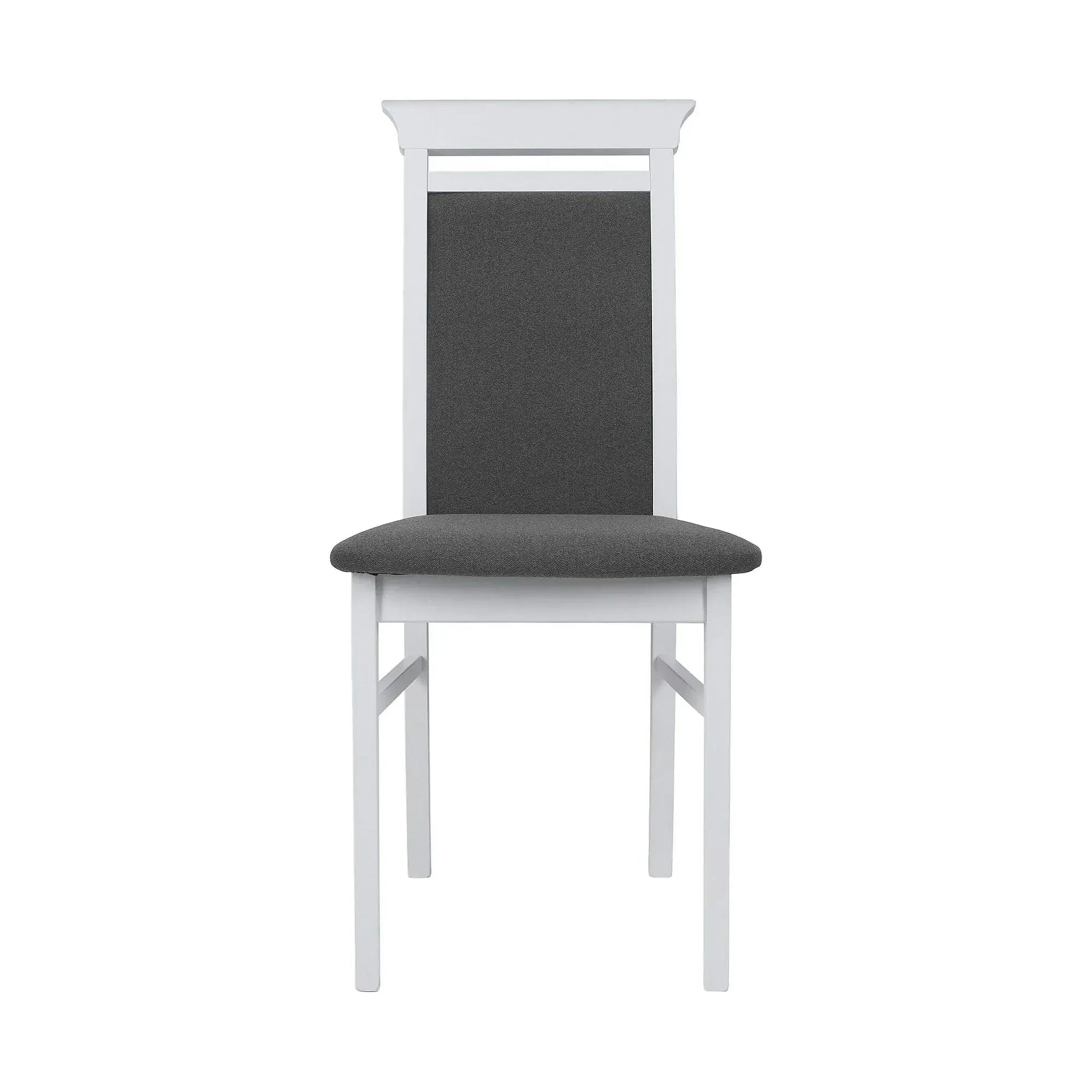 Scaun IDENTO, gri/alb, stofa/lemn, 44x57x95 cm