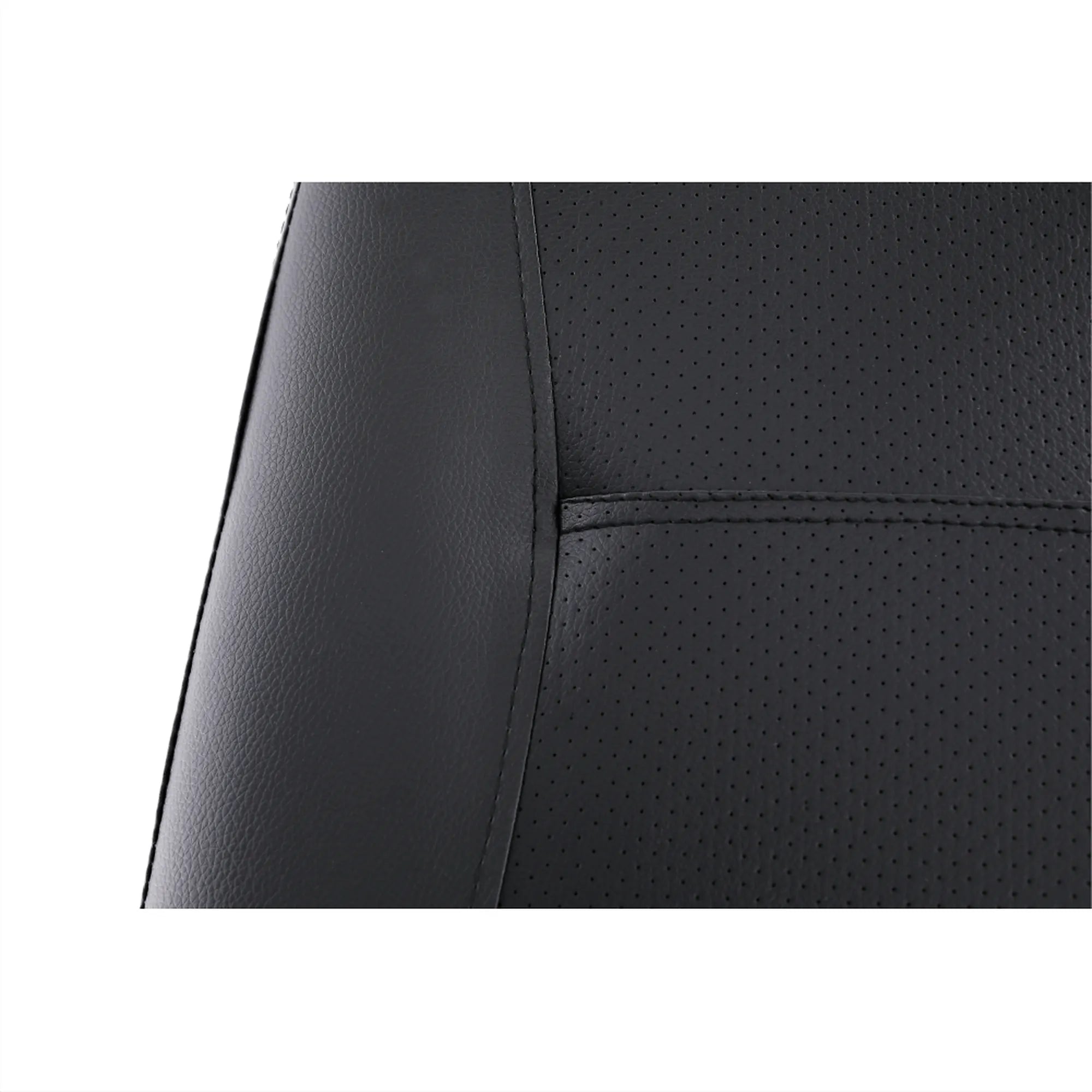 Scaun ILHAM, negru/crom, piele ecologica/metal, 52x55x85 cm