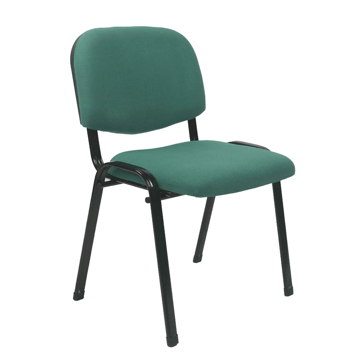 Scaun ISO 2, verde/negru, stofa, 53x55x82 cm