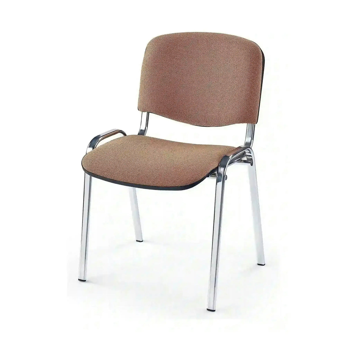 Scaun ISO C, bej, stofa clasic/metal, 53x55x82 cm