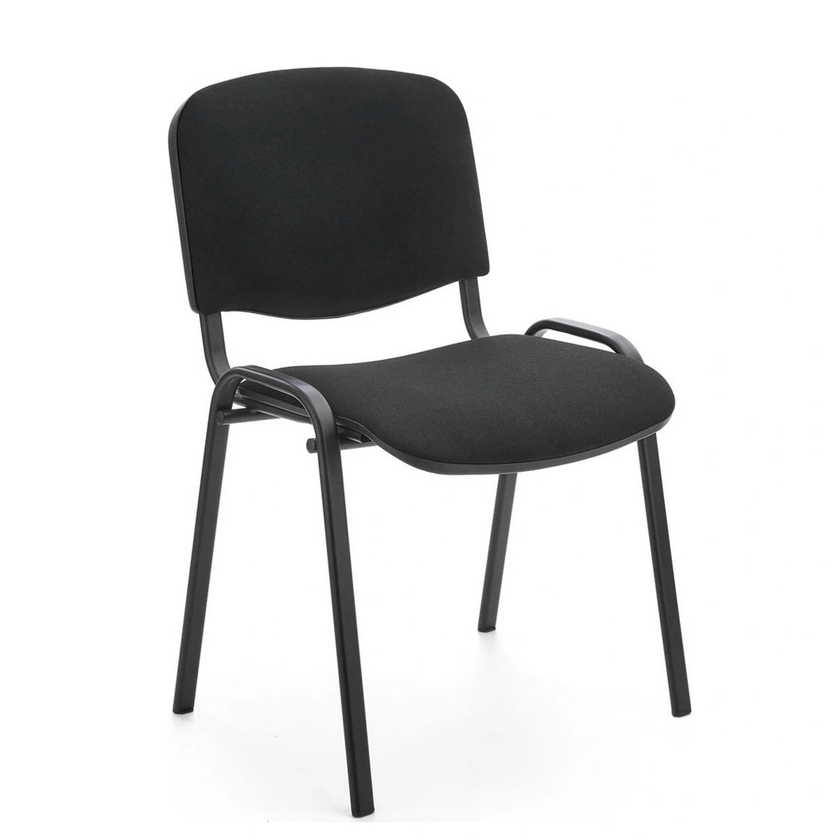 Scaun ISO, negru, stofa, 53x55x82 cm
