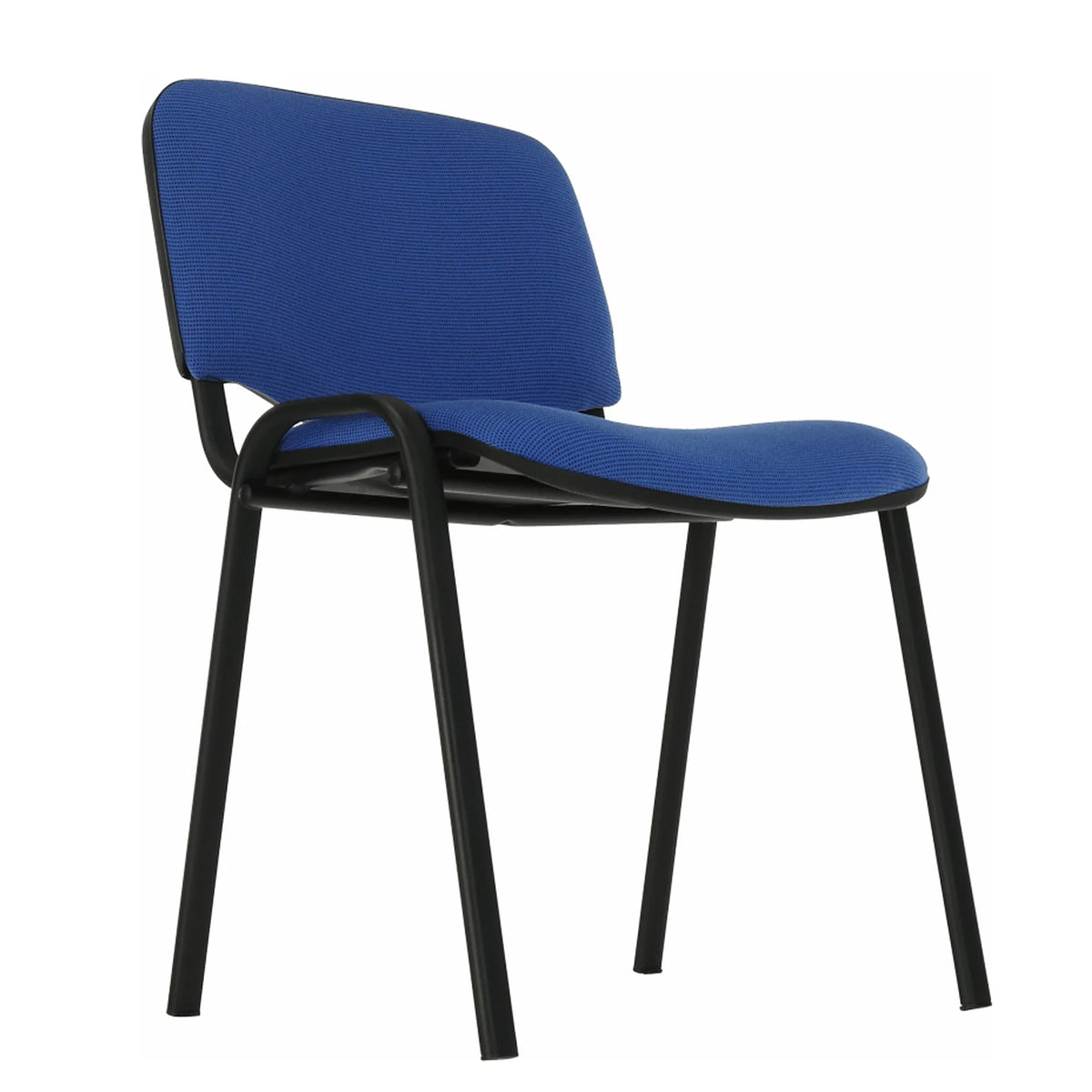 Scaun ISO NEW, albastru/negru, stofa clasica/metal, 53x58x83 cm