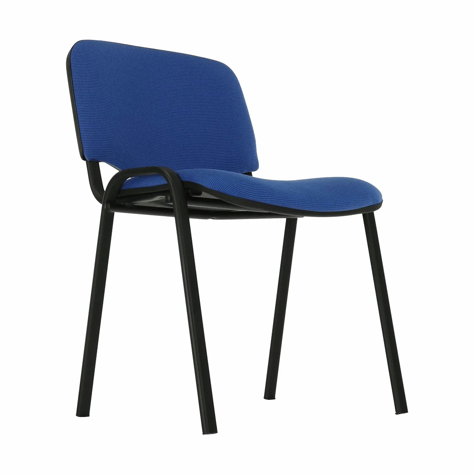 Scaun ISO NEW, albastru/negru, stofa clasica/metal, 53x58x83 cm