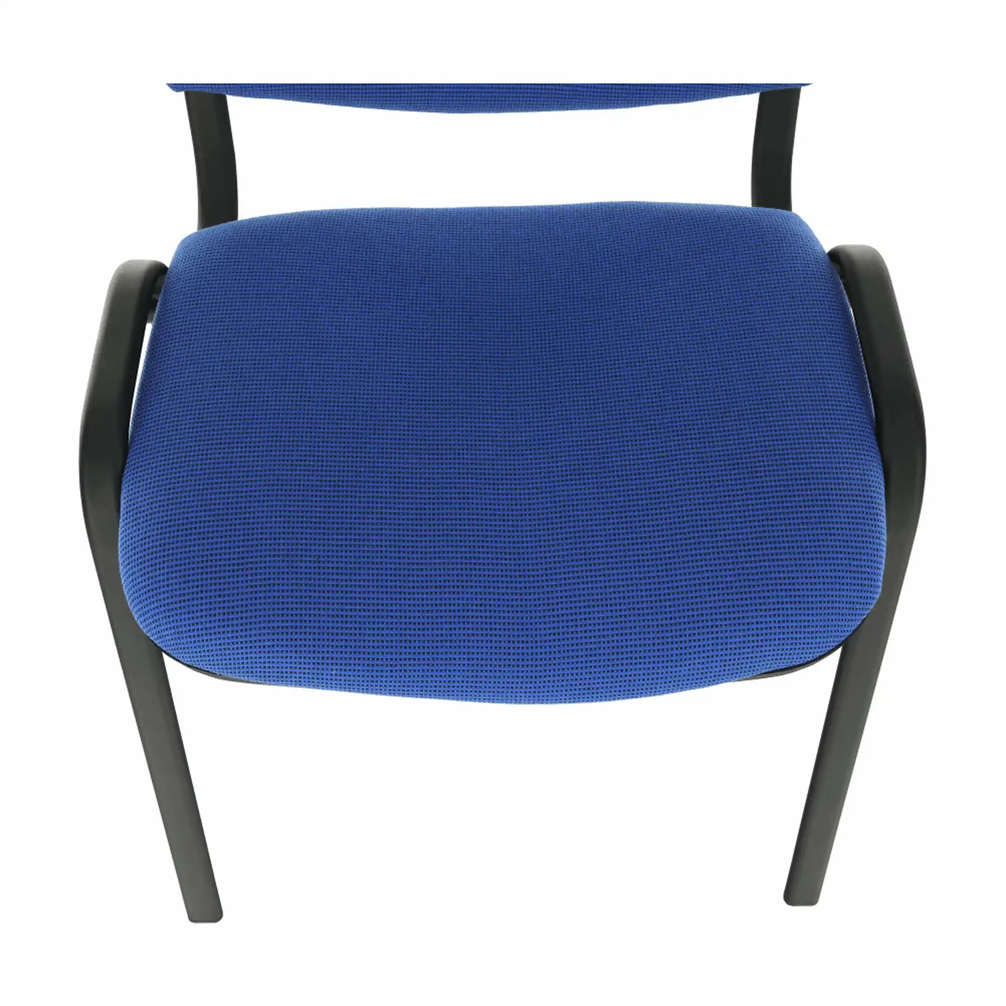 Scaun ISO NEW, albastru/negru, stofa clasica/metal, 53x58x83 cm