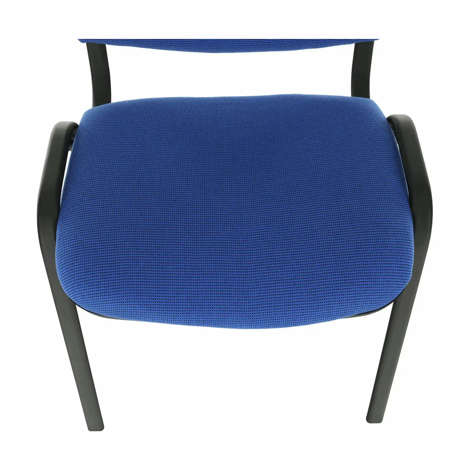 Scaun ISO NEW, albastru/negru, stofa clasica/metal, 53x58x83 cm