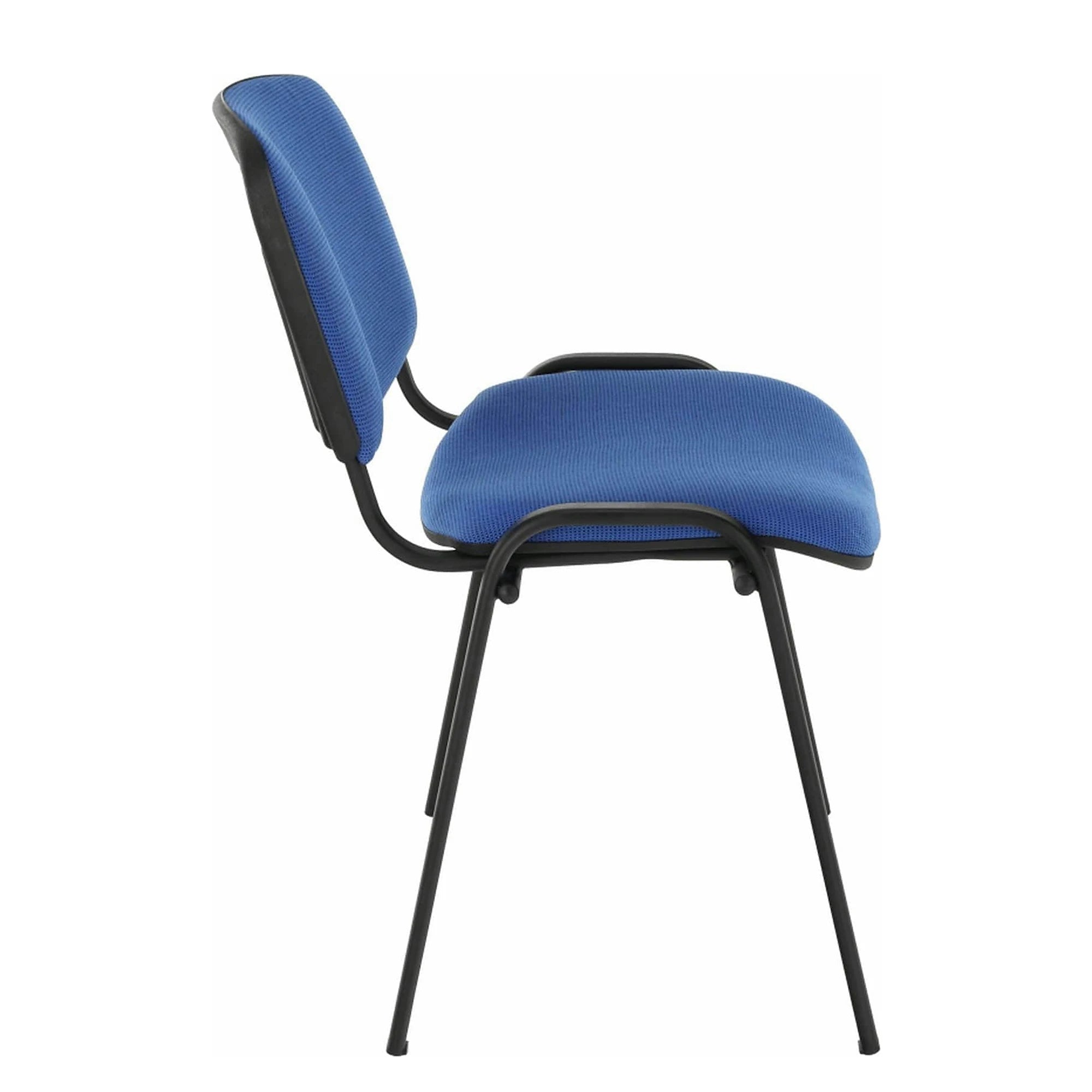 Scaun ISO NEW, albastru/negru, stofa clasica/metal, 53x58x83 cm