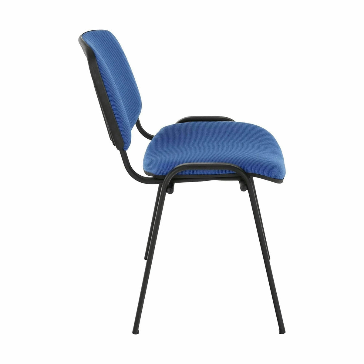 Scaun ISO NEW, albastru/negru, stofa clasica/metal, 53x58x83 cm