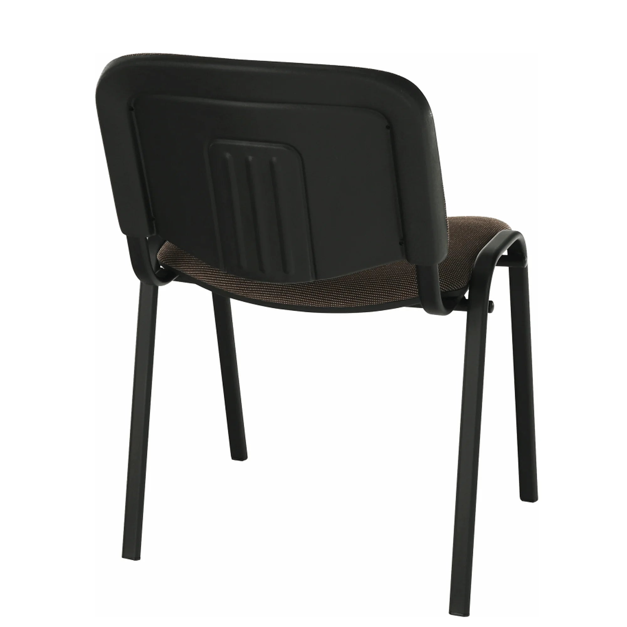 Scaun ISO NEW, maro inchis/negru, stofa clasica/metal, 53x58x83 cm