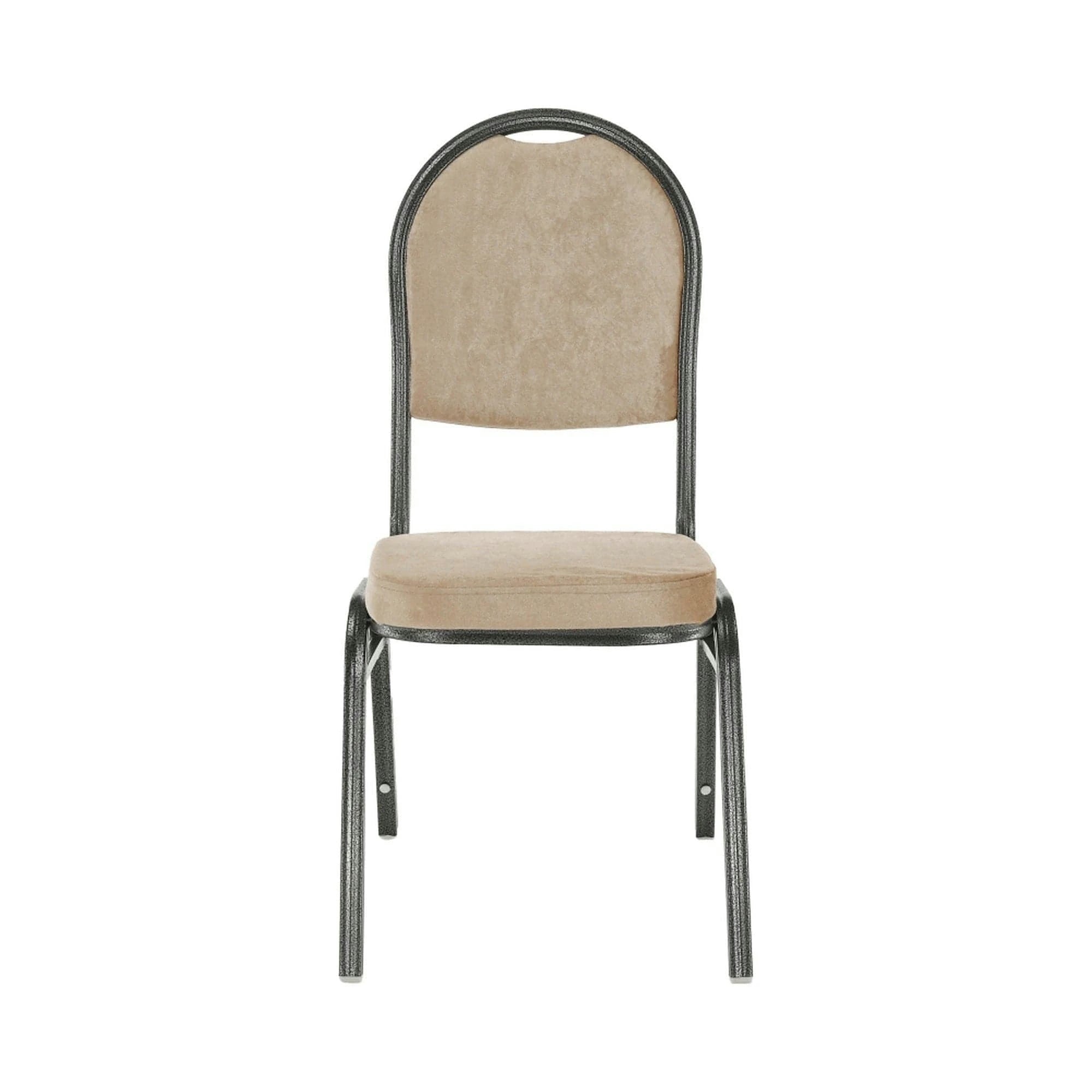 Scaun JEFF 2 NEW, stofa/metal, bej, 44x50x91 cm