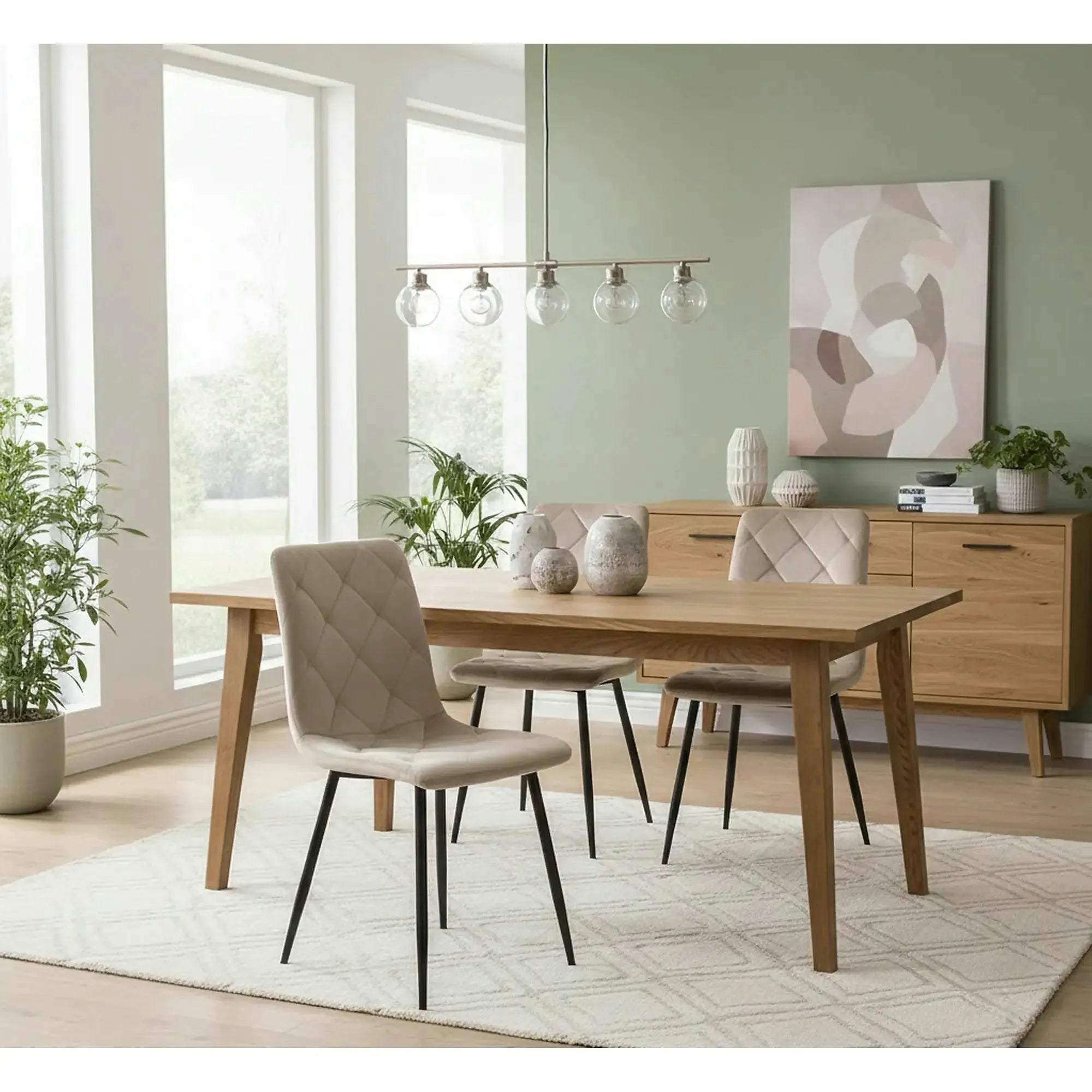 Scaun JERRY, bej/negru, stofa clasica/metal, 45x39x91 cm
