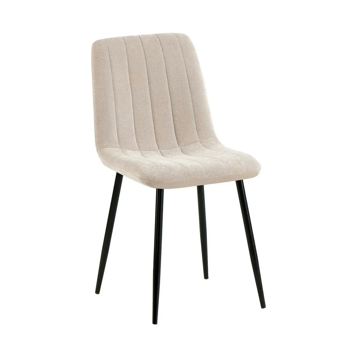 Scaun JET, bej/negru, stofa clasica/metal, 44x54x88 cm