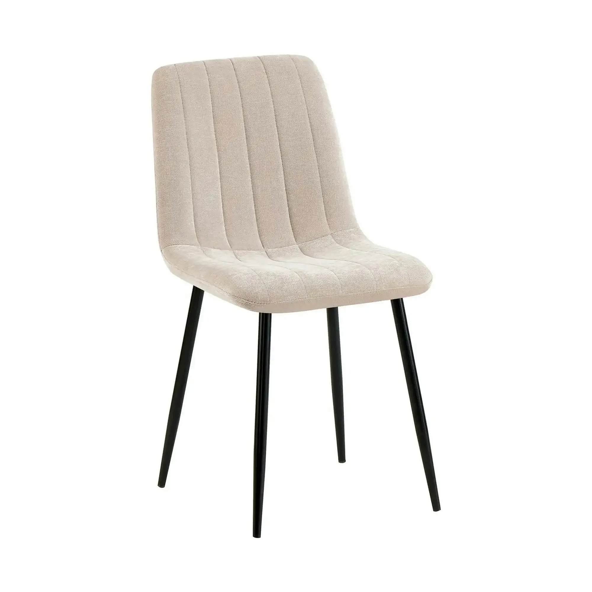 Scaun JET, bej/negru, stofa clasica/metal, 44x54x88 cm