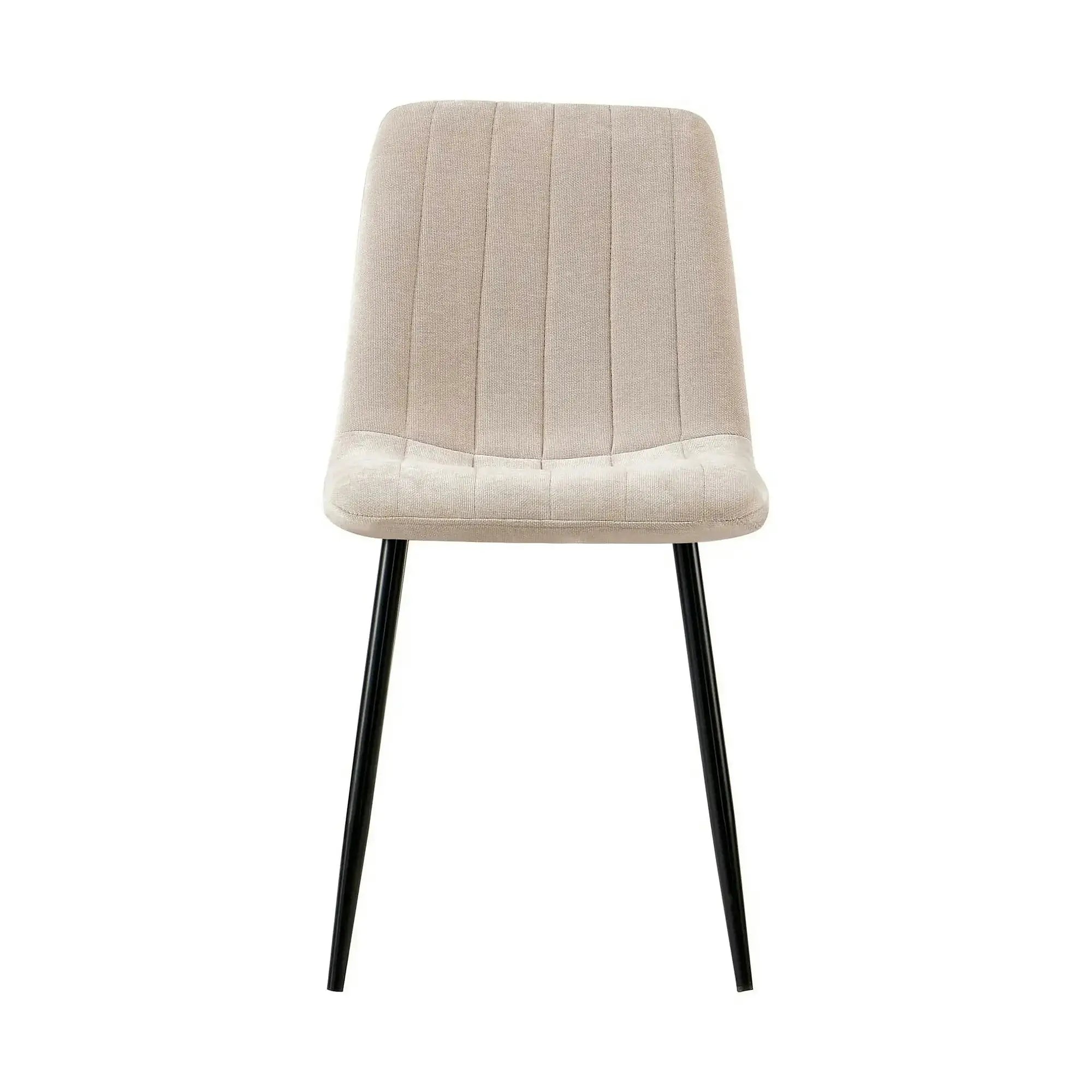 Scaun JET, bej/negru, stofa clasica/metal, 44x54x88 cm
