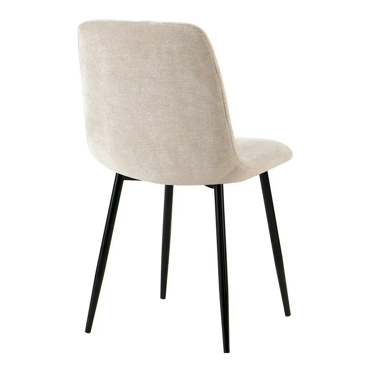 Scaun JET, bej/negru, stofa clasica/metal, 44x54x88 cm