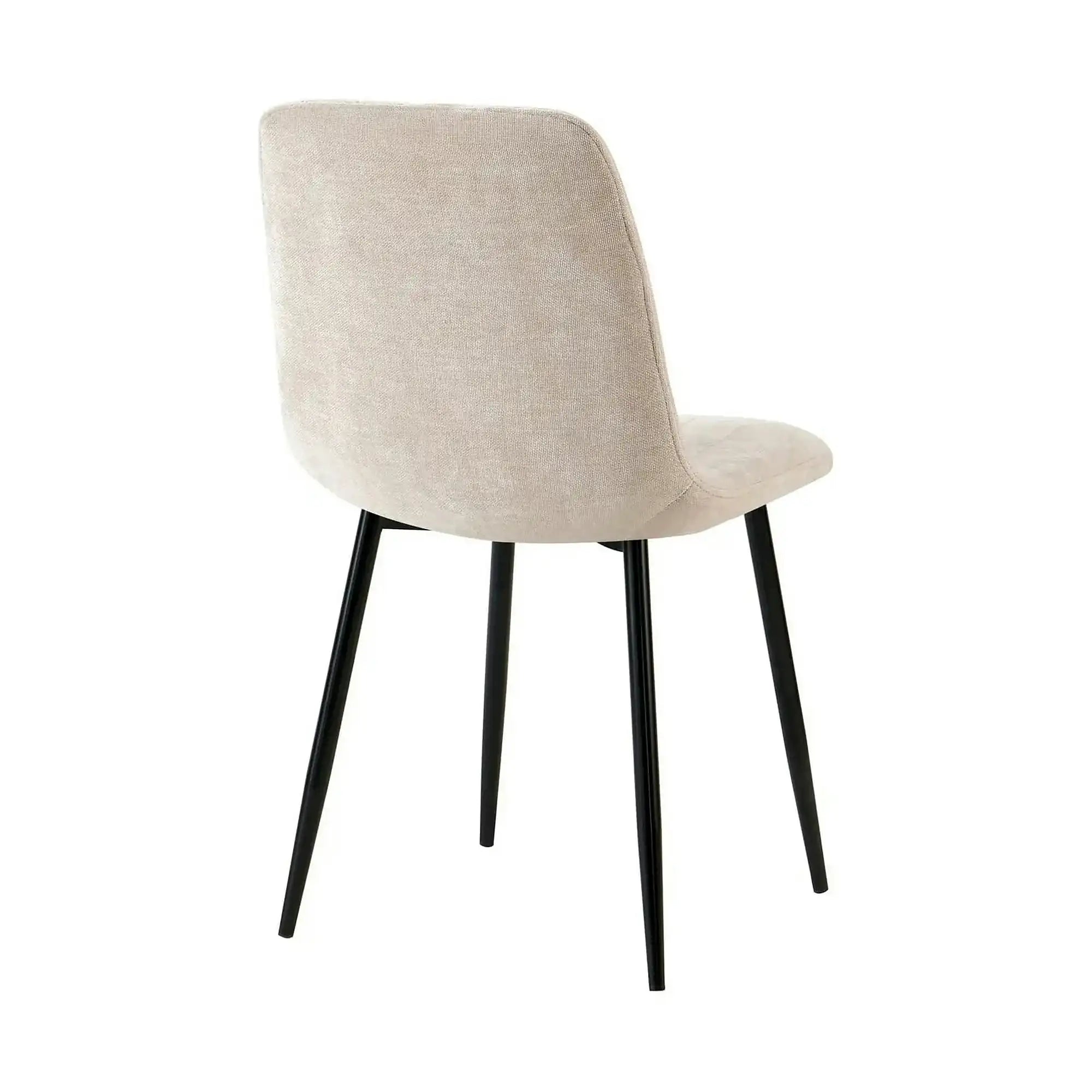 Scaun JET, bej/negru, stofa clasica/metal, 44x54x88 cm