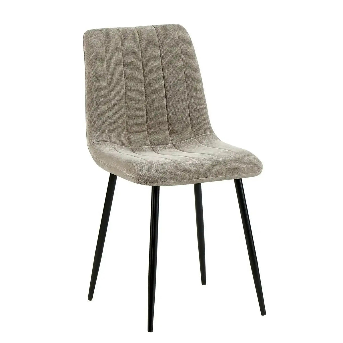 Scaun JET, grej/negru, stofa clasica/metal, 44x54x88 cm