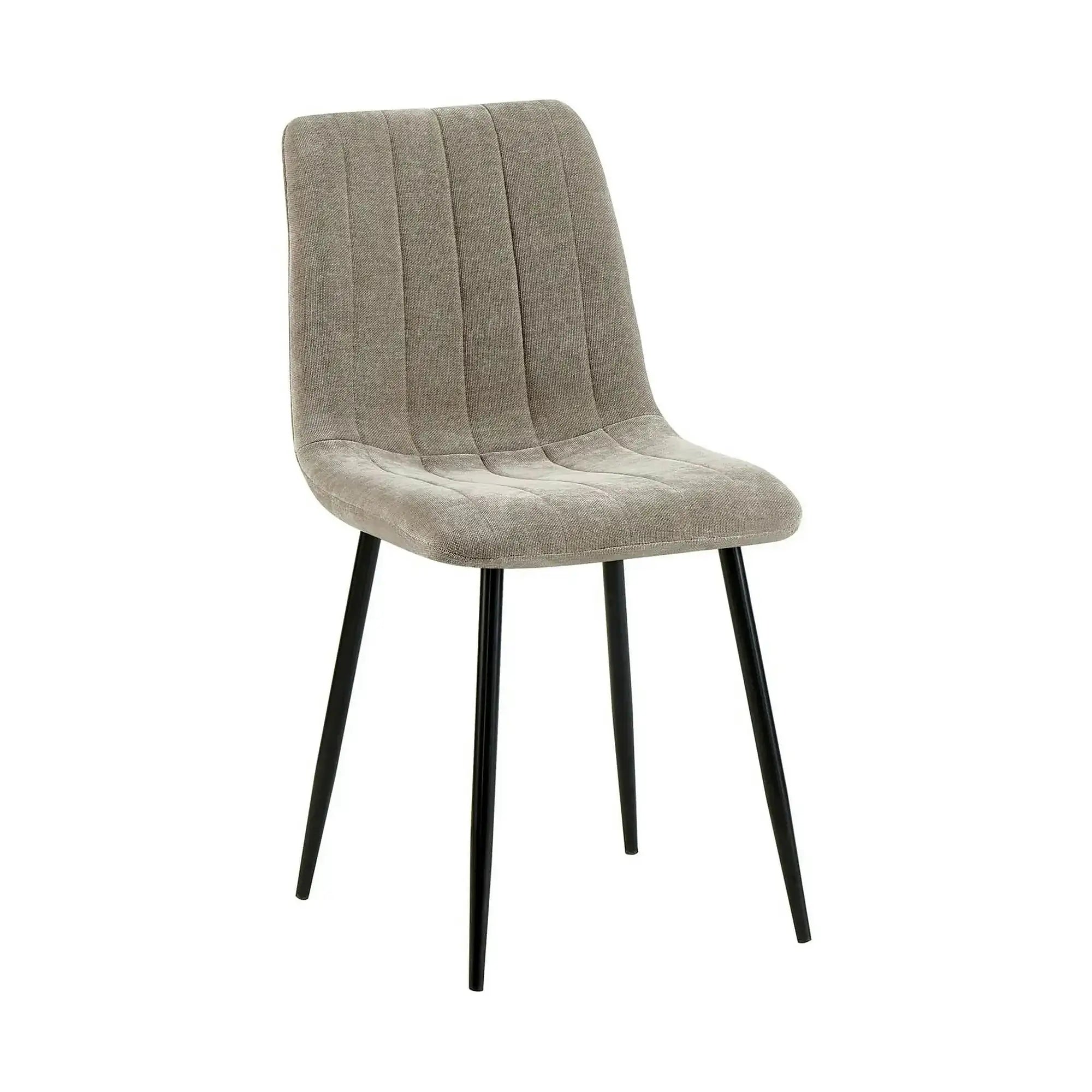 Scaun JET, grej/negru, stofa clasica/metal, 44x54x88 cm