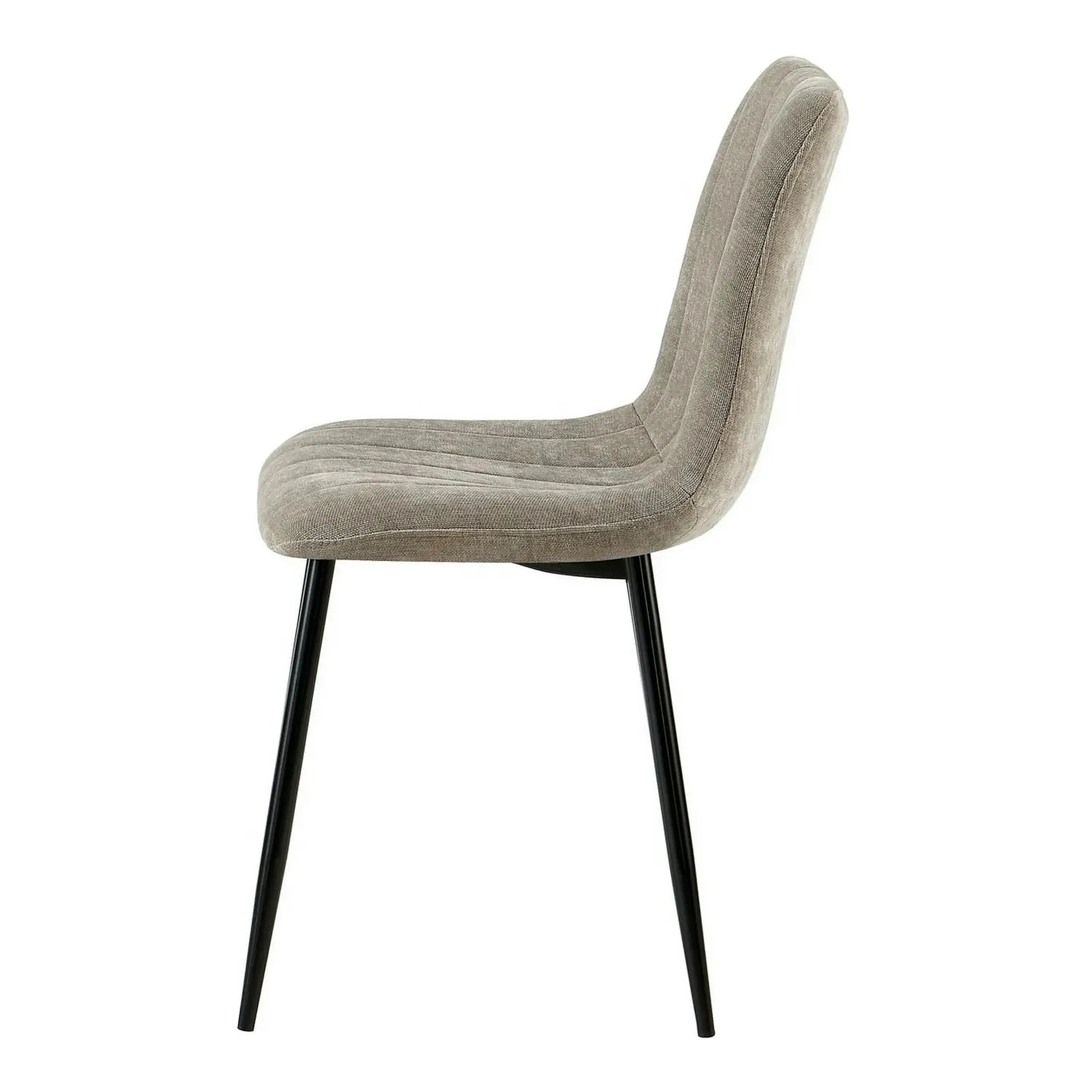 Scaun JET, grej/negru, stofa clasica/metal, 44x54x88 cm