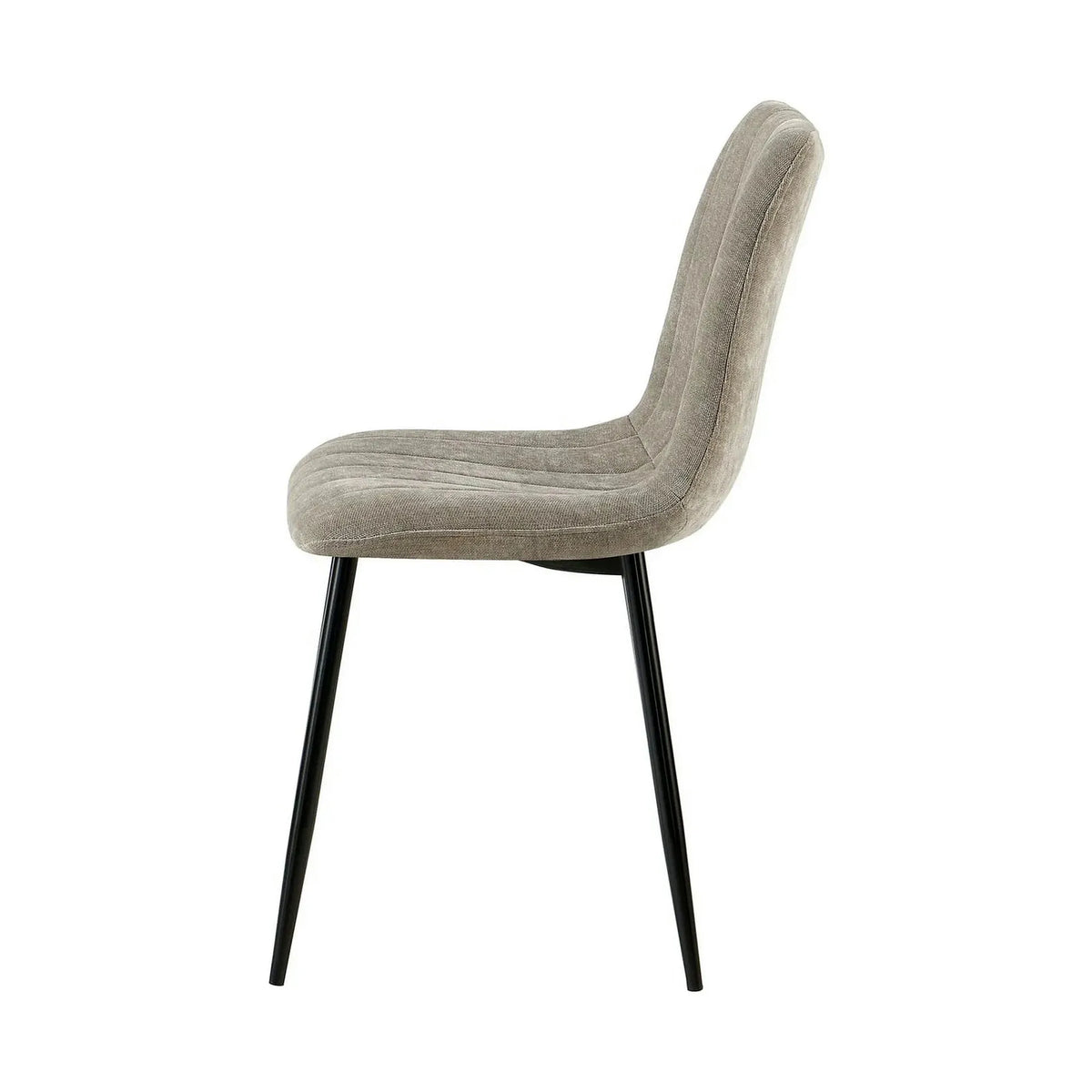 Scaun JET, grej/negru, stofa clasica/metal, 44x54x88 cm