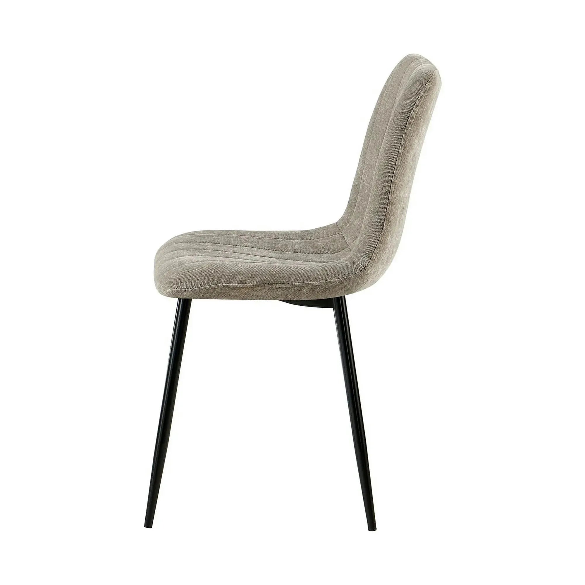 Scaun JET, grej/negru, stofa clasica/metal, 44x54x88 cm