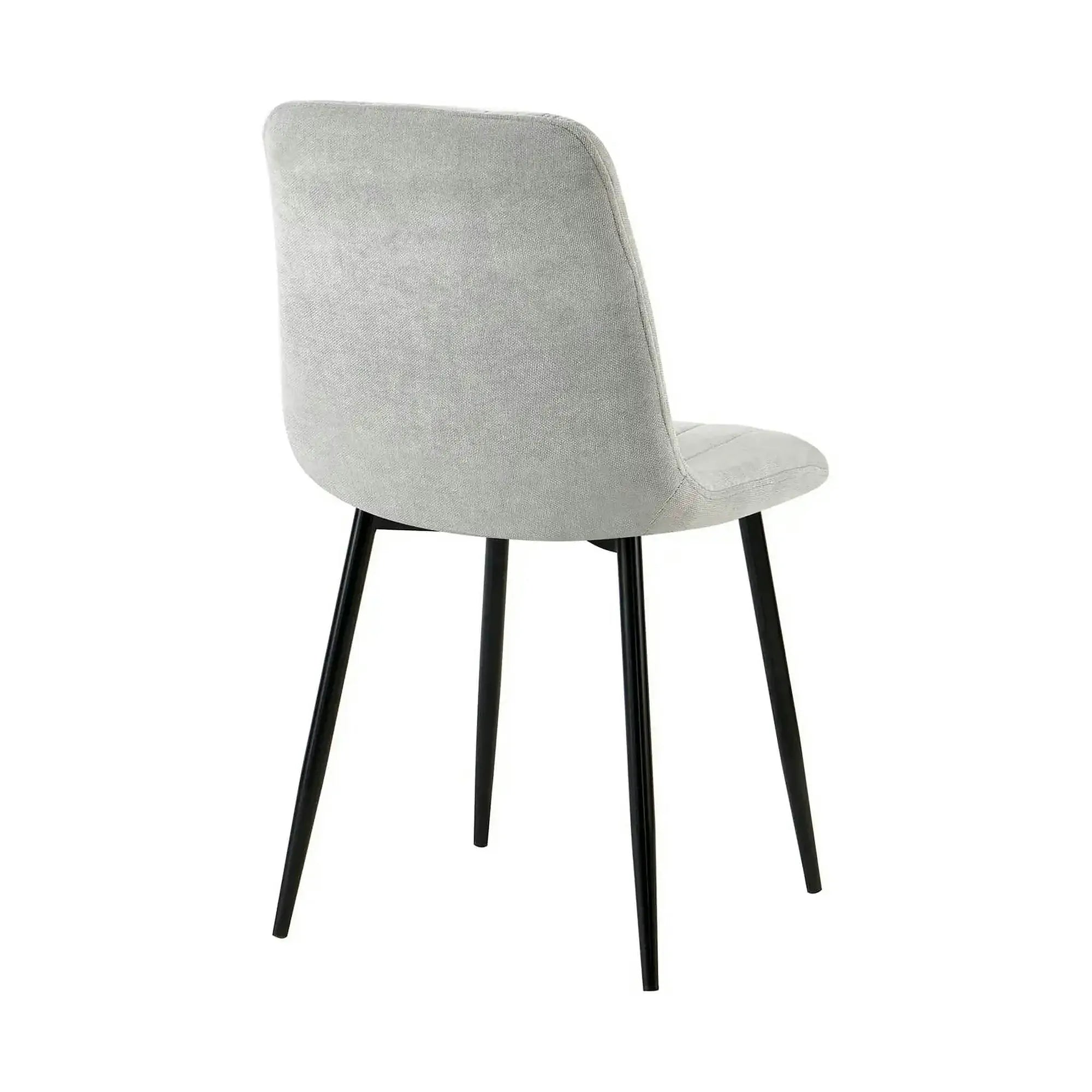 Scaun JET, gri deschis/negru, stofa clasica/metal, 44x54x88 cm
