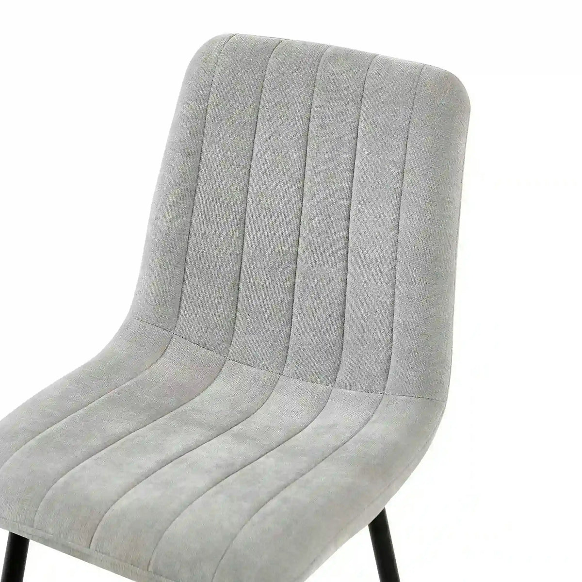 Scaun JET, gri deschis/negru, stofa clasica/metal, 44x54x88 cm