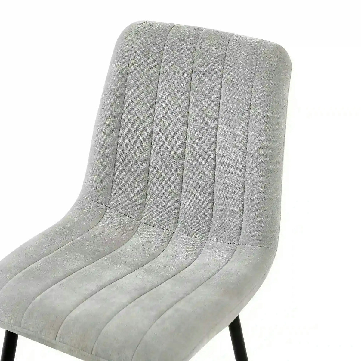 Scaun JET, gri deschis/negru, stofa clasica/metal, 44x54x88 cm