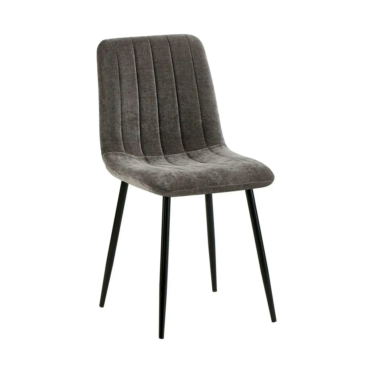 Scaun JET, gri inchis/negru, stofa clasica/metal, 44x54x88 cm