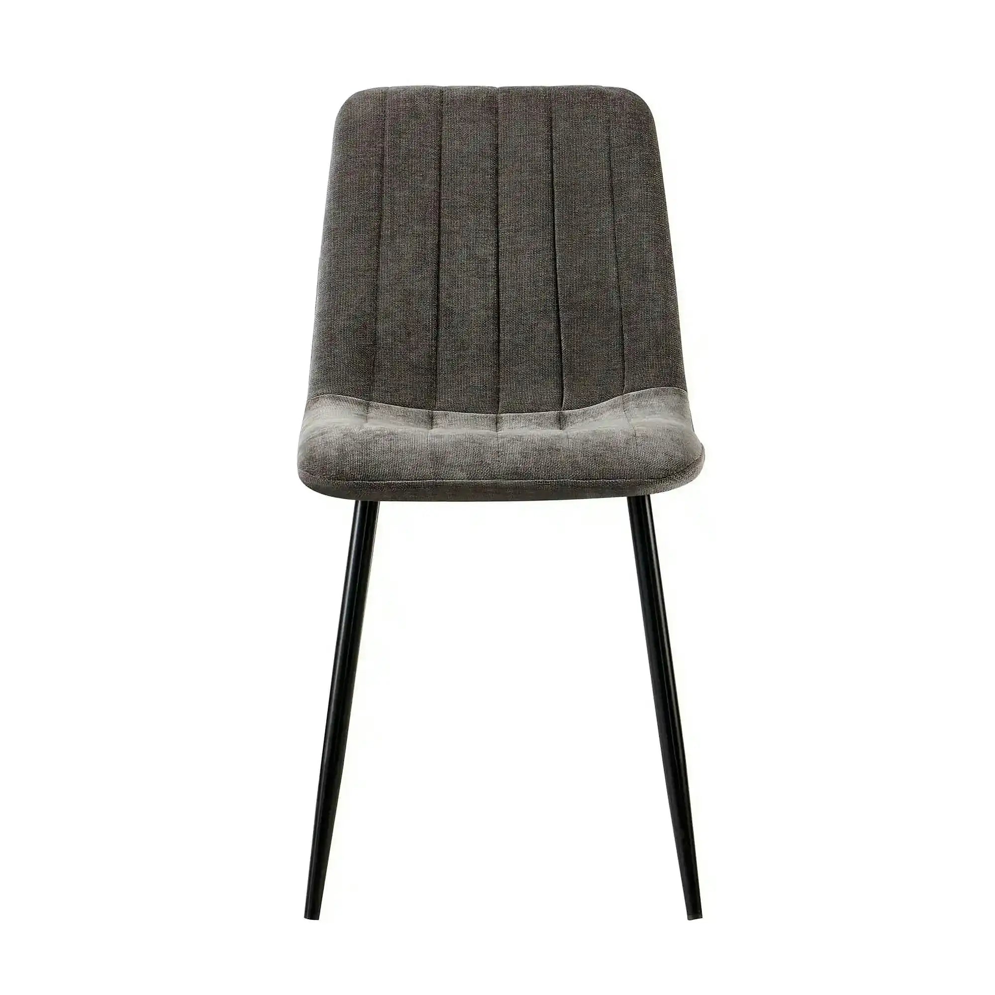 Scaun JET, gri inchis/negru, stofa clasica/metal, 44x54x88 cm