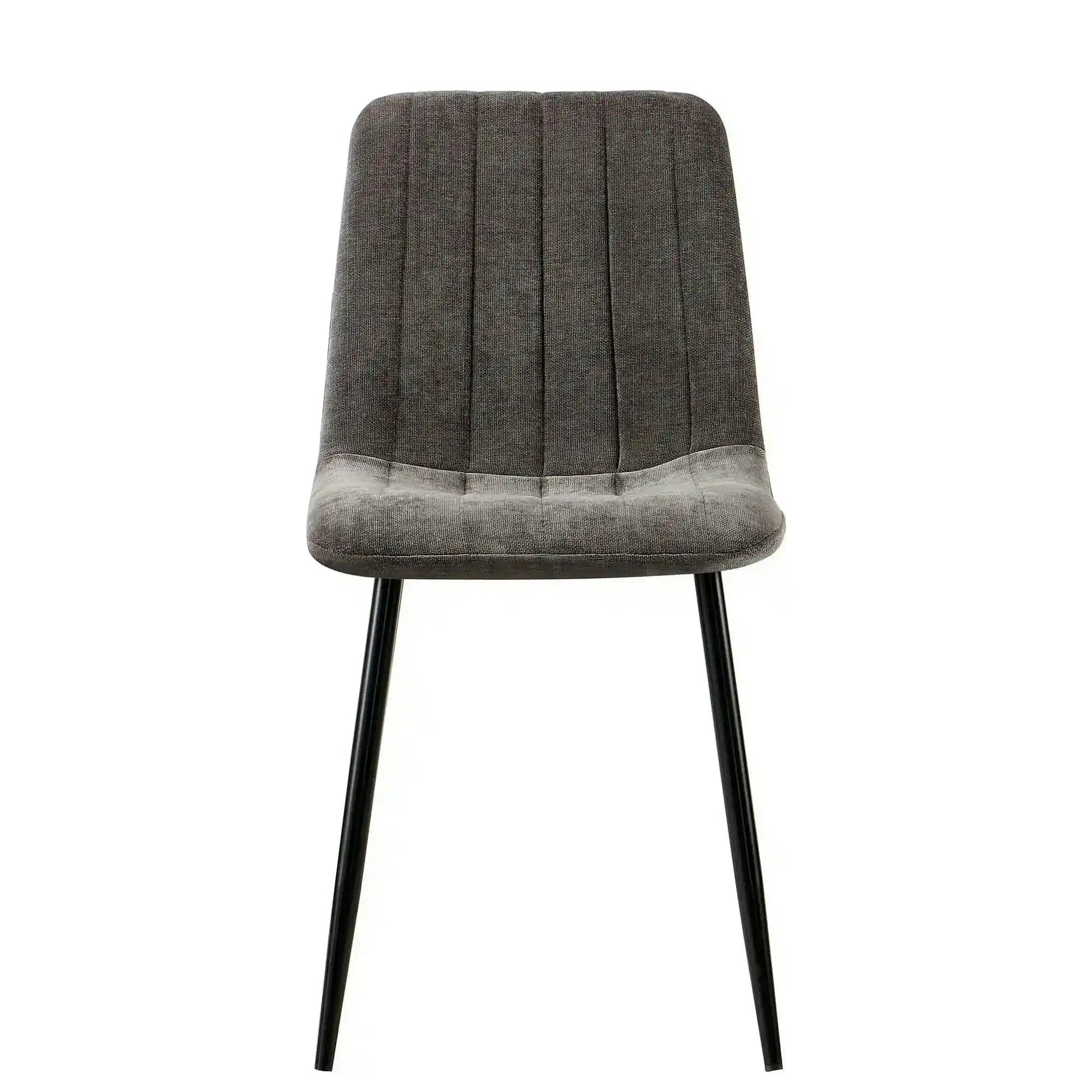 Scaun JET, gri inchis/negru, stofa clasica/metal, 44x54x88 cm