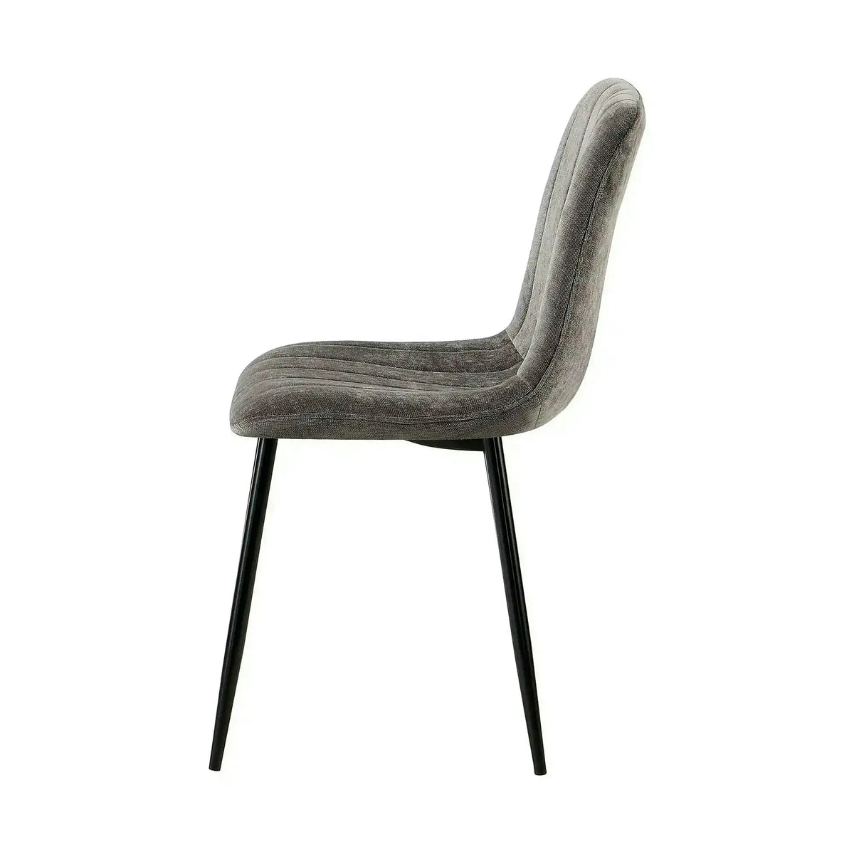 Scaun JET, gri inchis/negru, stofa clasica/metal, 44x54x88 cm