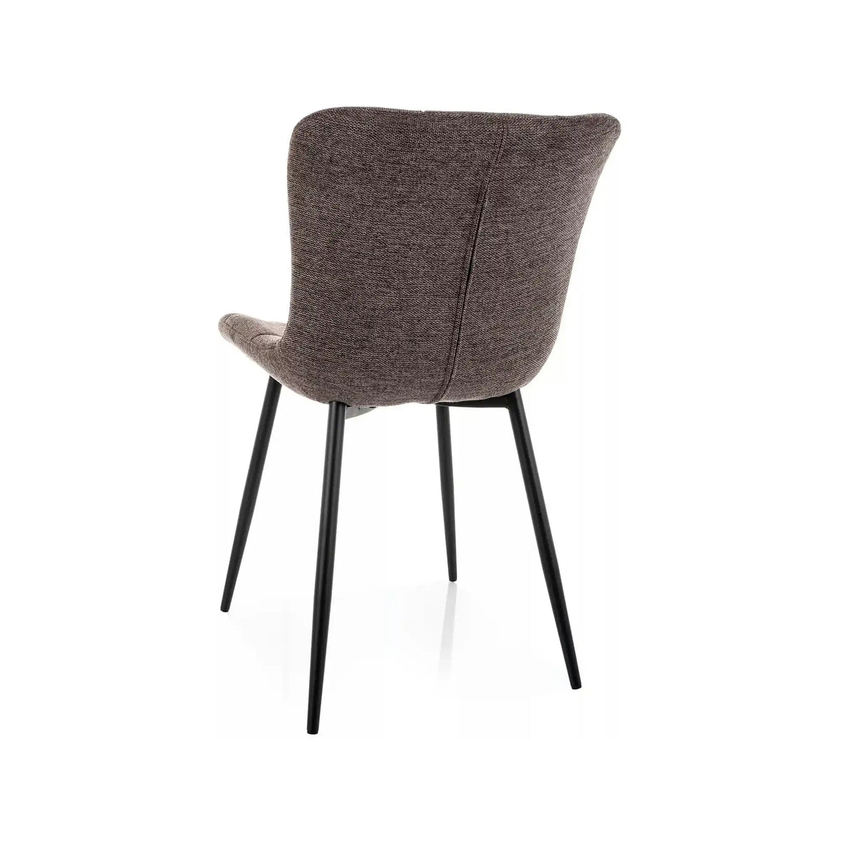 Scaun JULIA, cappuccino/negru, stofă/metal, 47x42x82 cm