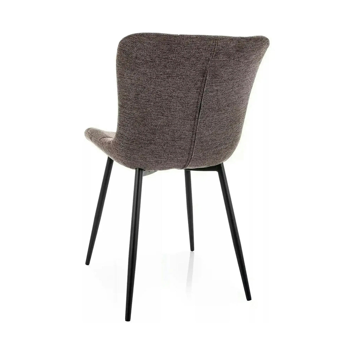 Scaun JULIA, cappuccino/negru, stofă/metal, 47x42x82 cm