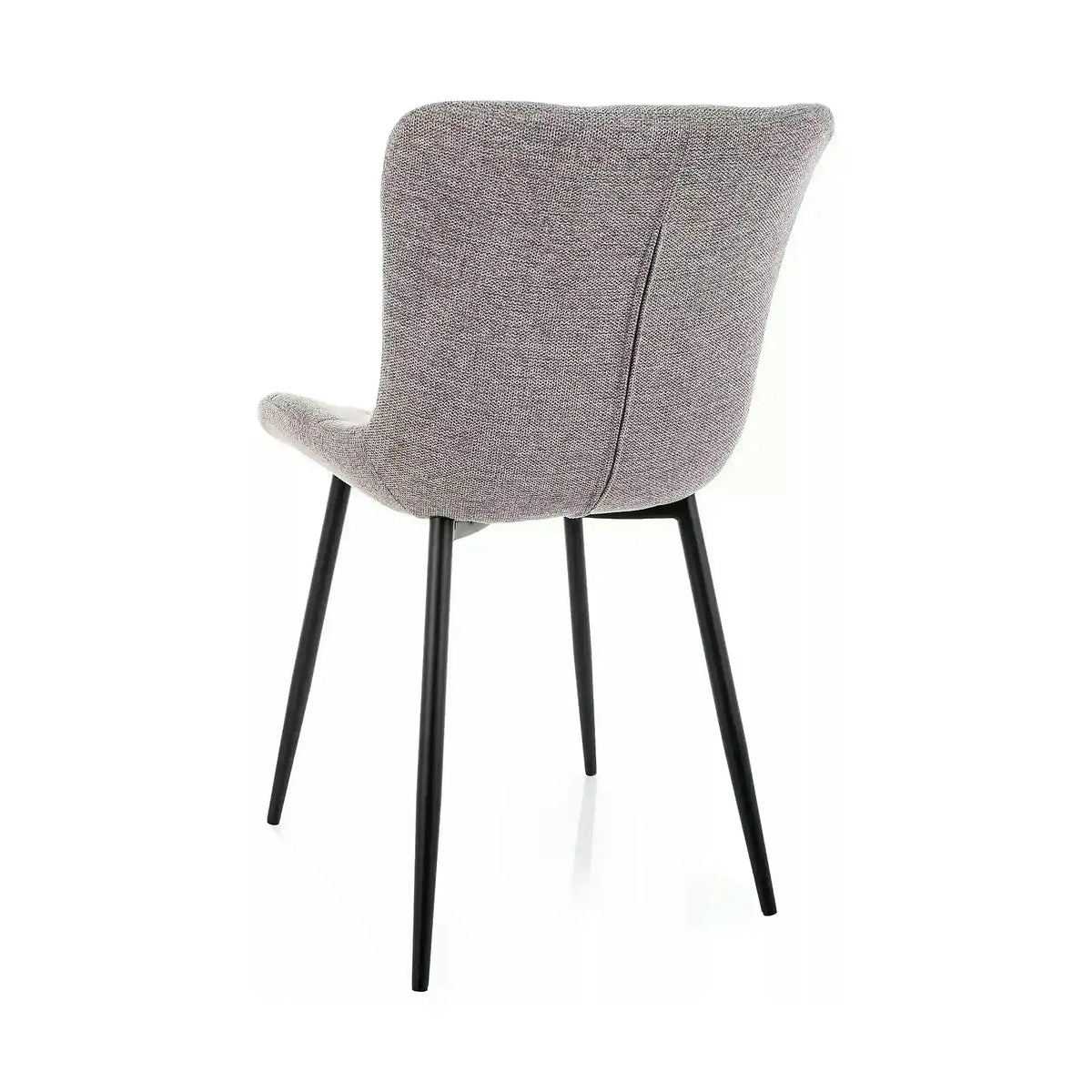 Scaun JULIA, gri/negru, stofă/metal, 47x42x82 cm