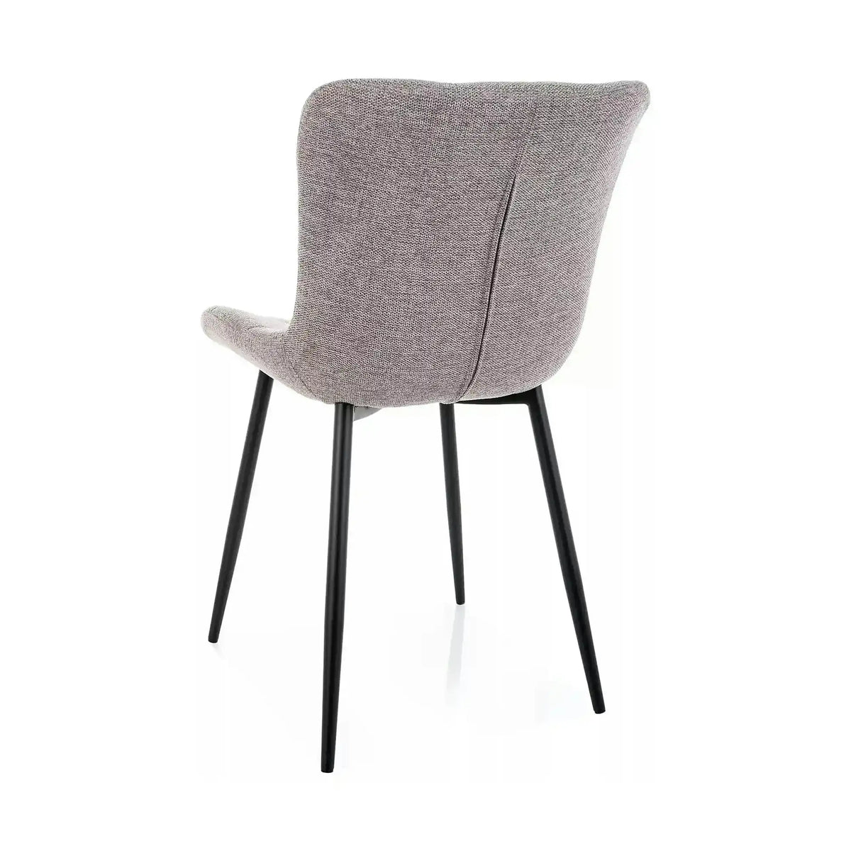 Scaun JULIA, gri/negru, stofă/metal, 47x42x82 cm