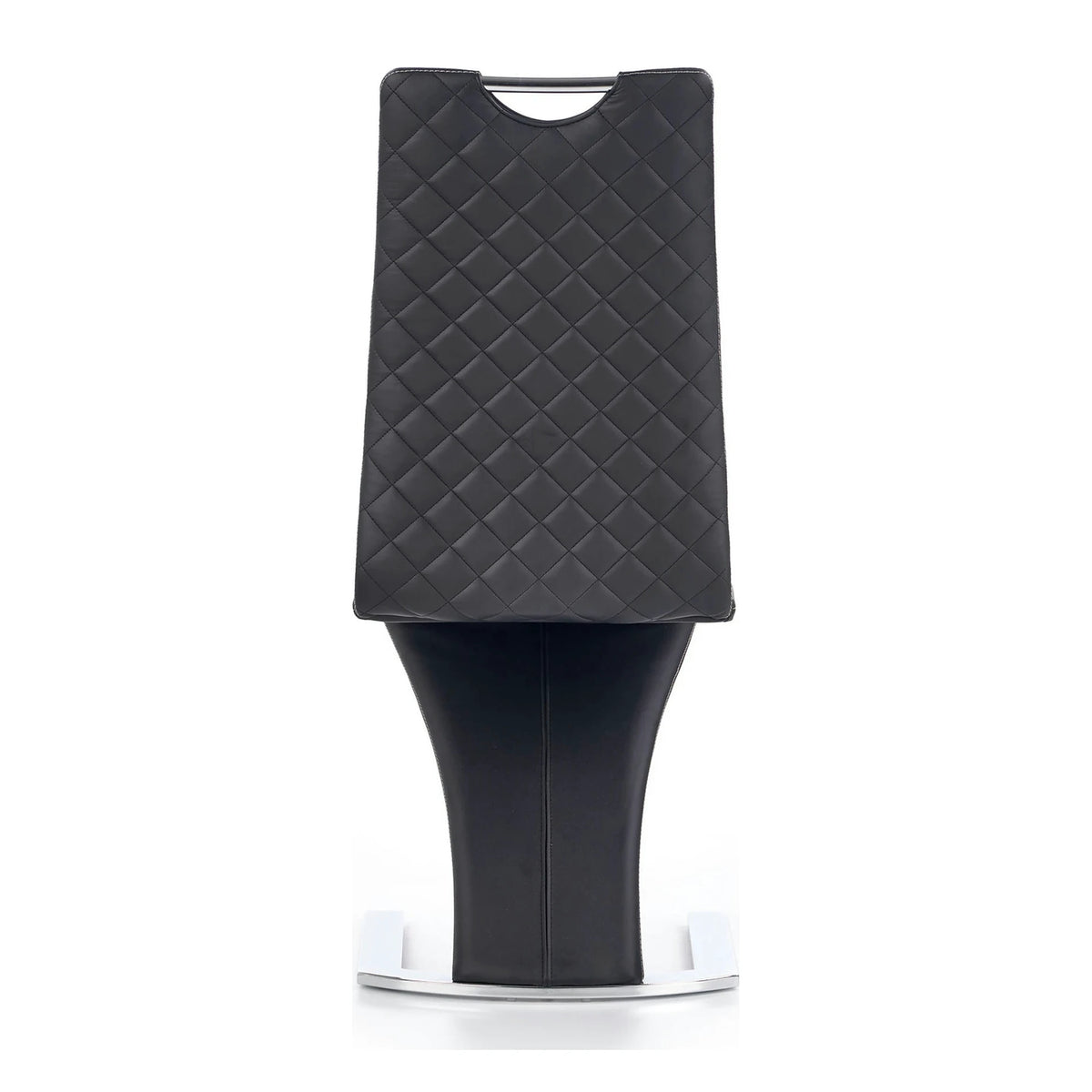 Scaun K291, negru/crom, piele ecologica/metal, 45X63X101 CM