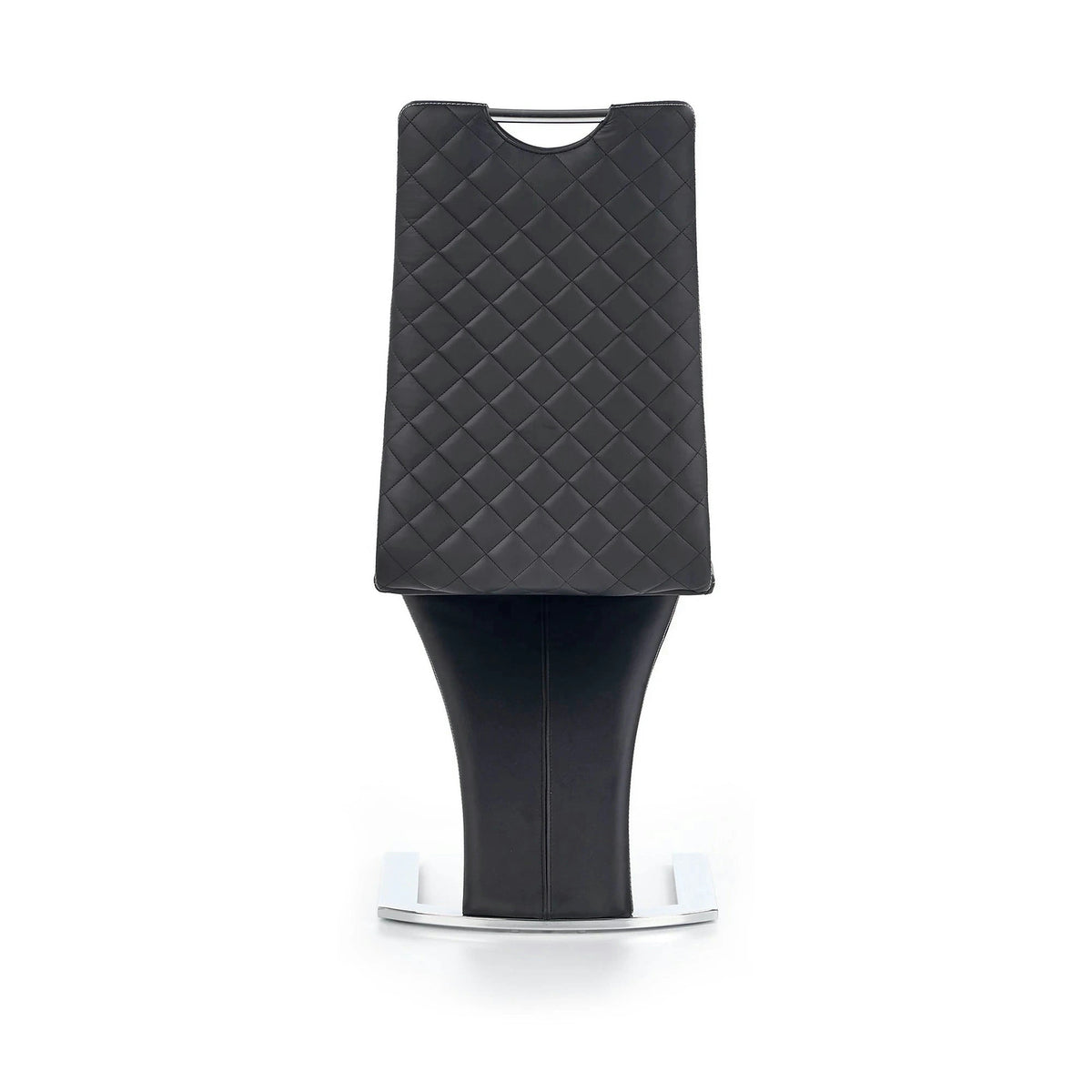Scaun K291, negru/crom, piele ecologica/metal, 45X63X101 CM
