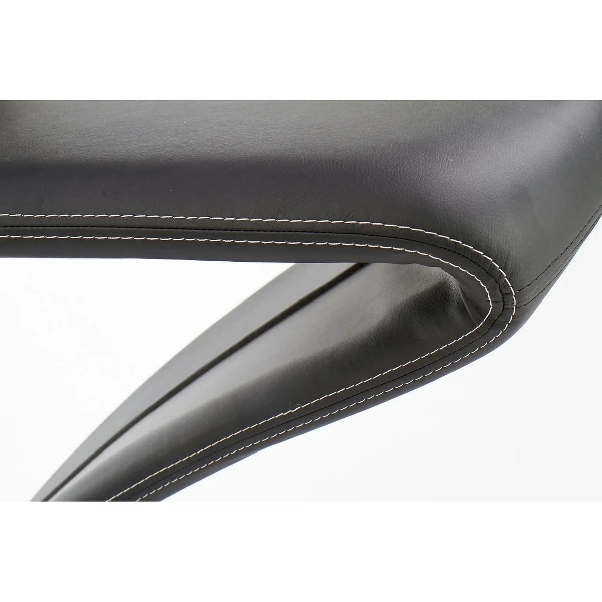 Scaun K291, negru/crom, piele ecologica/metal, 45X63X101 CM