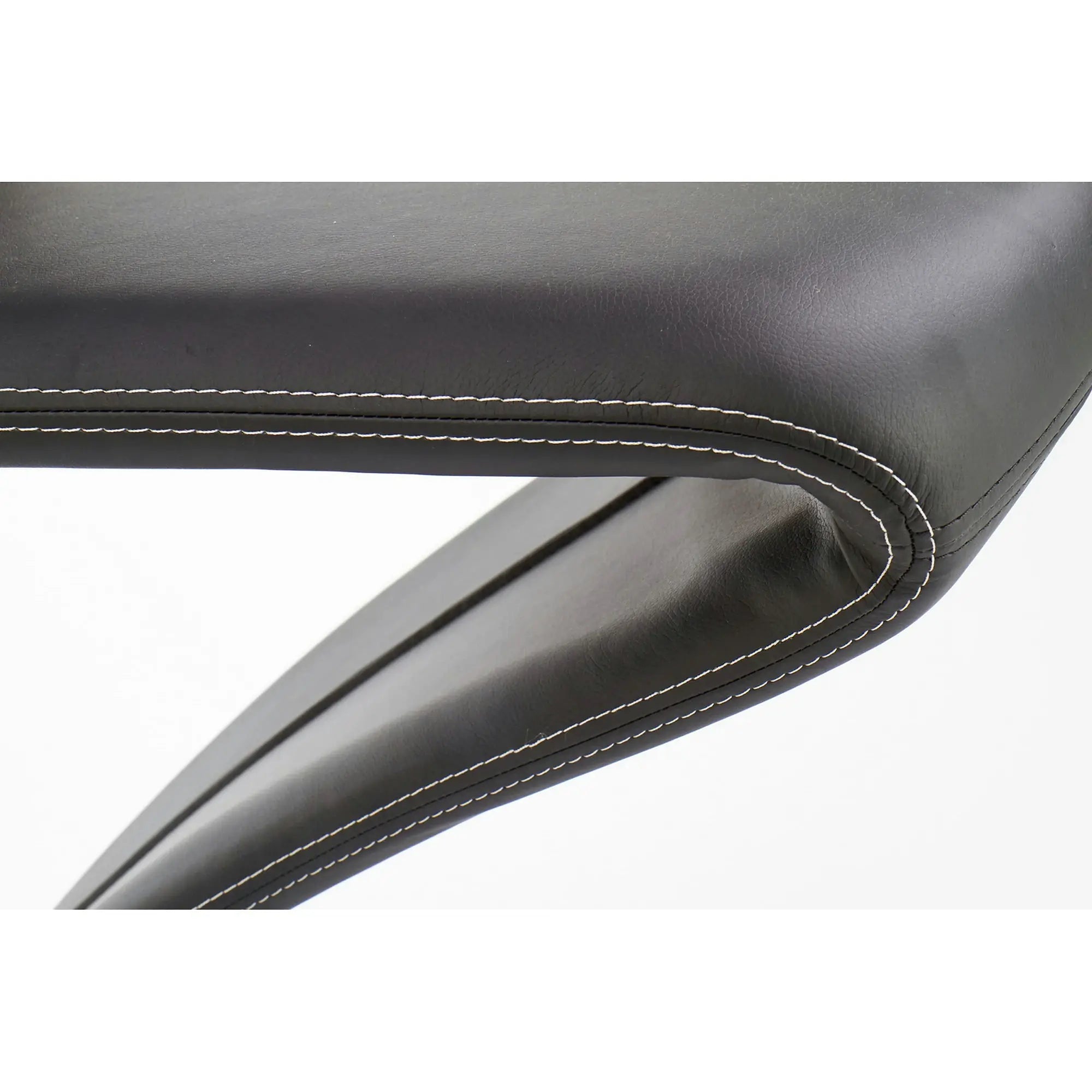 Scaun K291, negru/crom, piele ecologica/metal, 45X63X101 CM