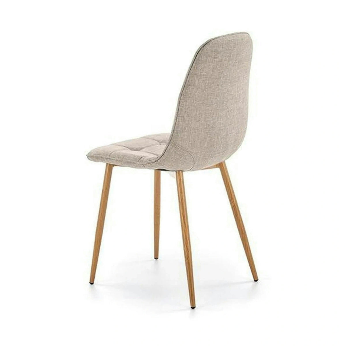 Scaun K316, bej/stejar, stofa clasica/metal, 44x56x87 cm