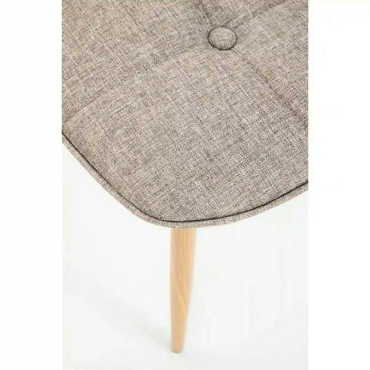 Scaun K316, bej/stejar, stofa clasica/metal, 44x56x87 cm